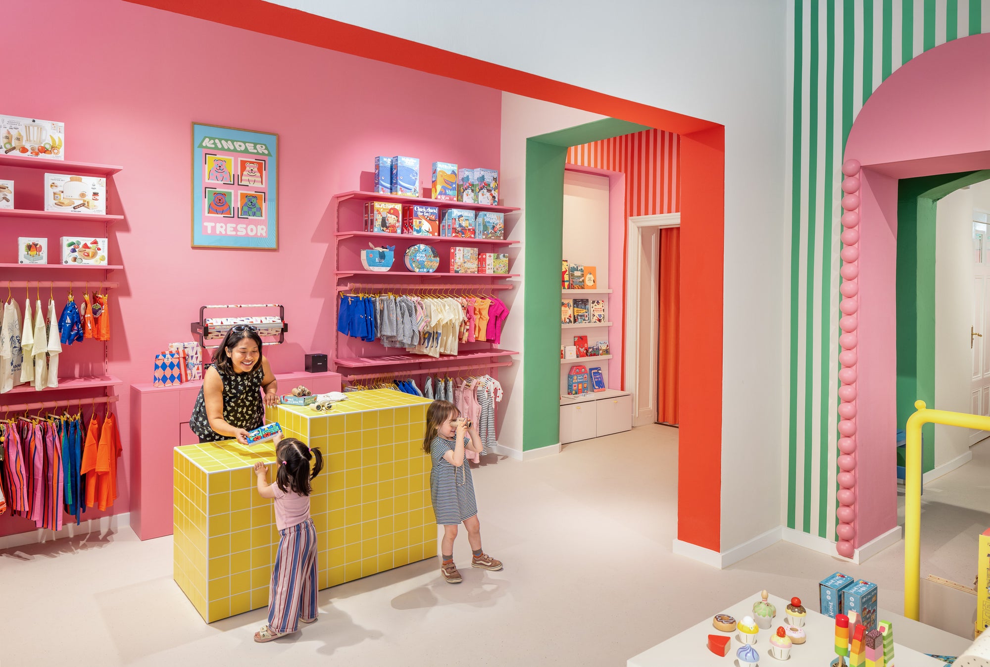 Inside the Kinder Tresor store in Berlin Schoeneberg